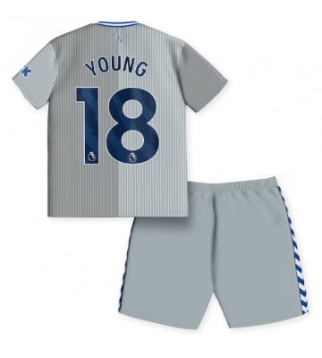 Maillot de foot Everton Ashley Young #18 Troisième enfant 2023-24 Manches Courte (+ pantalon court)